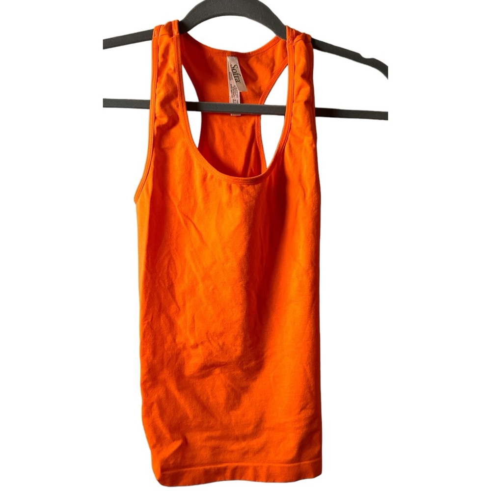 Sofra Tank Top One Free Size Orange TT700 Nylon Spandex